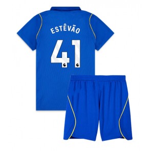 Chelsea Estevao Willian #41 Hjemmebanetrøje Børn 2026-27 Kortærmet (+ Korte bukser)